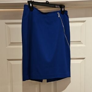Calvin Klein Royal Blue Pencil Skirt with Zipper